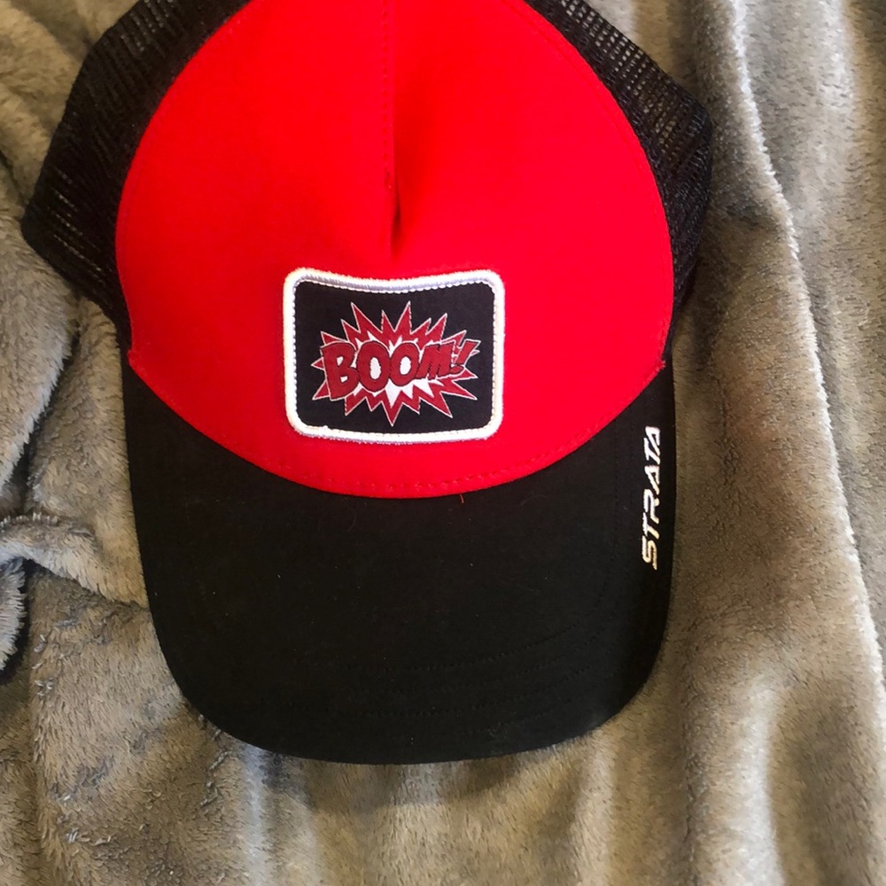 Strata Red and Black Trucker Hat
